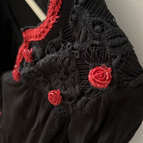 Demart Floral Beaded Dress - Picture 4 of 9